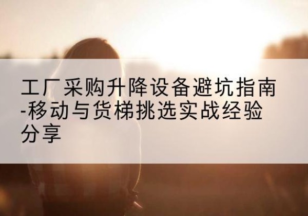 阿巴嘎旗移动式升降机怎么选-工厂采购升降设备避坑指南-移动与货梯挑选实战经验分享